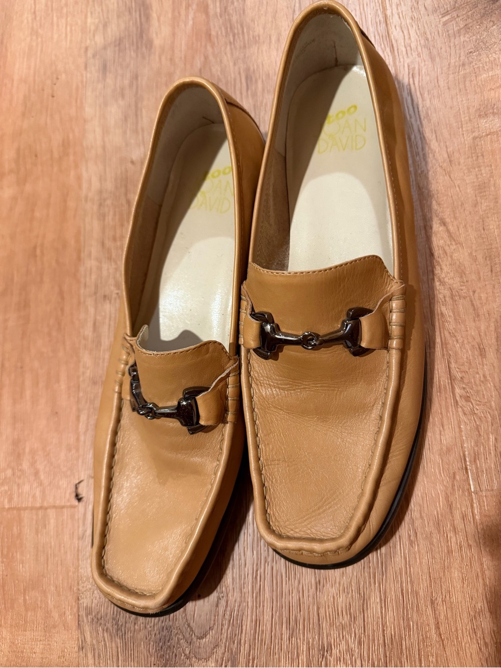 Women’s Tan Leather Bit Moccasin Style Preppy Loafers